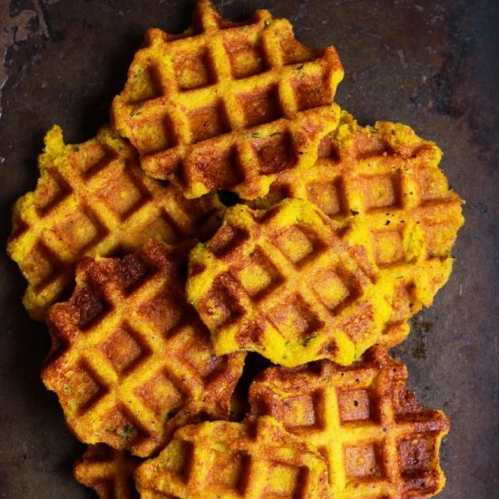 Sweet Potato Cornmeal Waffles