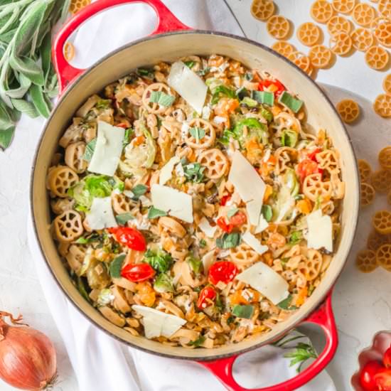 Fall butternut squash pasta