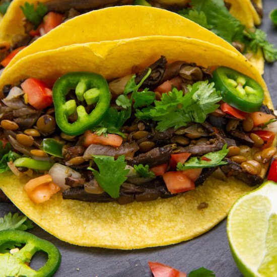 Mushroom Lentil Carnitas