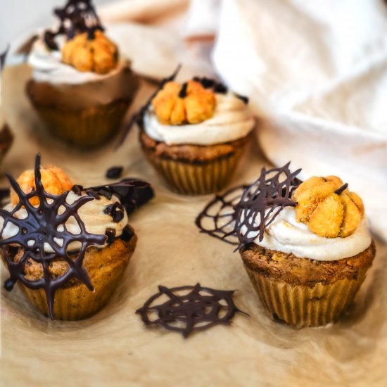 Triple pumkin cupcakes