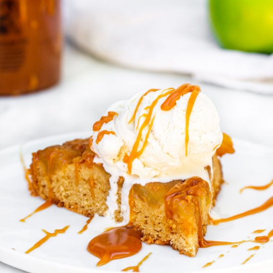 Upside Down Caramel Apple Cake