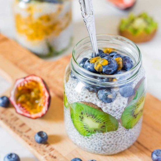 Tropical Coconut Chia Pudding