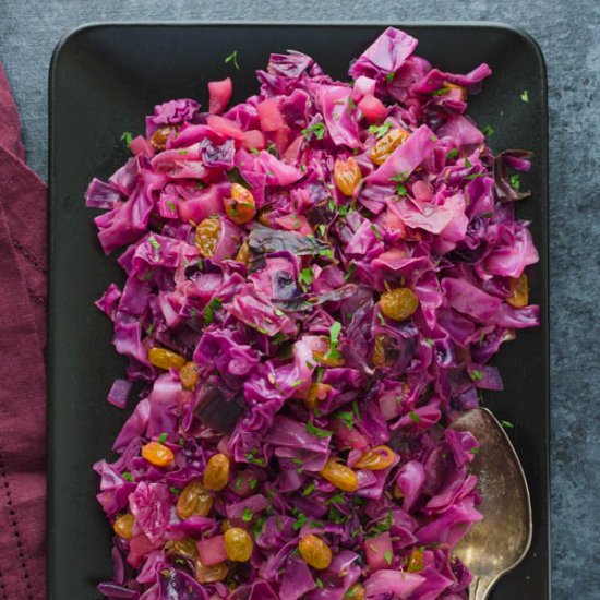 Sweet and Sour Red Cabbage