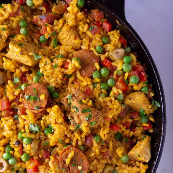 Chorizo & Chicken Paella