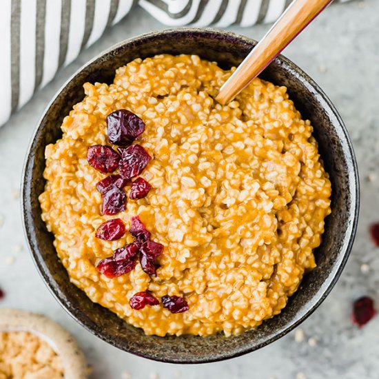 Pumpkin Steel Cut Oats