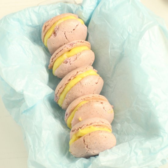 lavender lemon macaroons