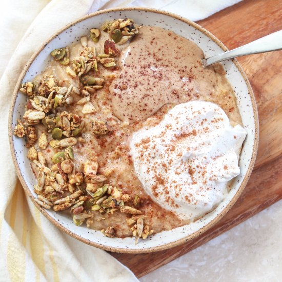 Paleo Pumpkin Spice Oatmeal