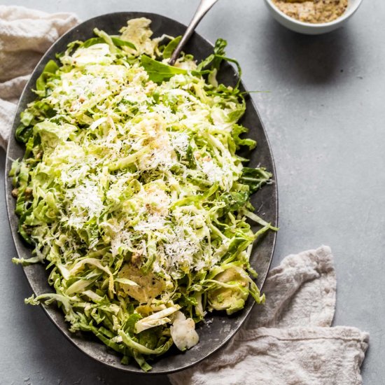 Shaved Brussels Sprouts Salad