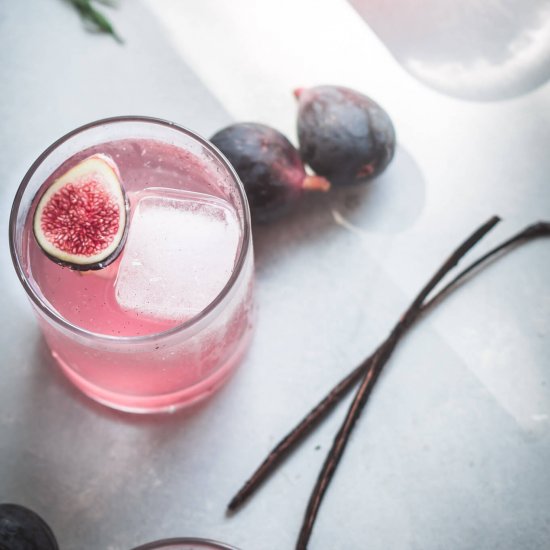 Fig & Vanilla Bean Cocktail