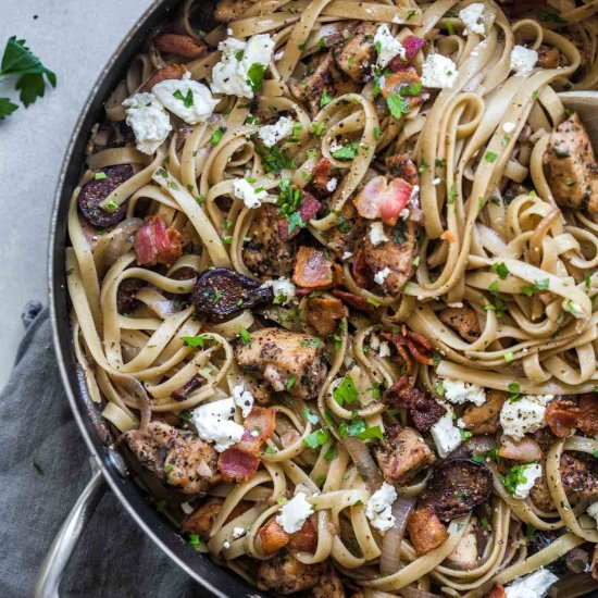 Chicken Linguini with Figs