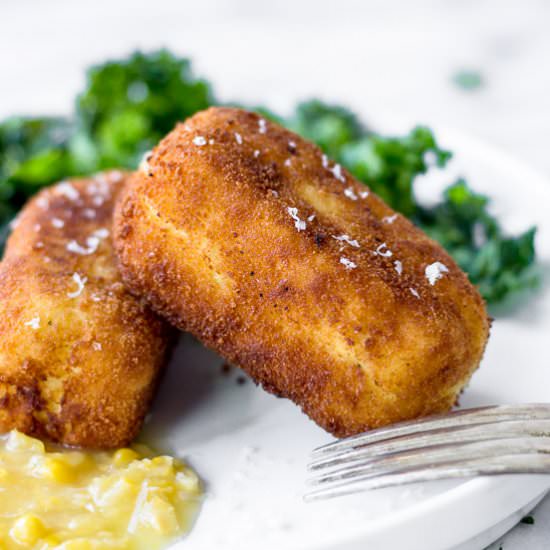 Cheesy Potato Croquettes