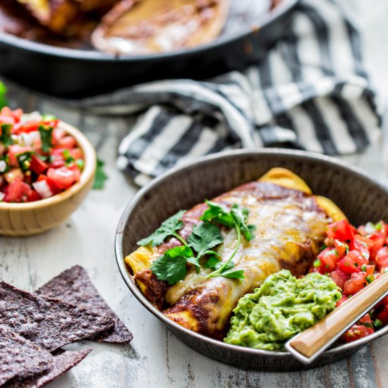 Chicken Enchiladas with Chile Gravy