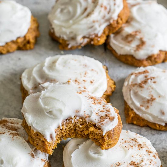 Pumpkin Cake Cookies