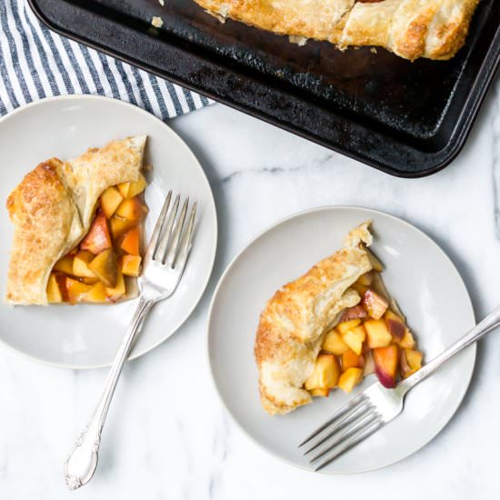 stone fruit galette