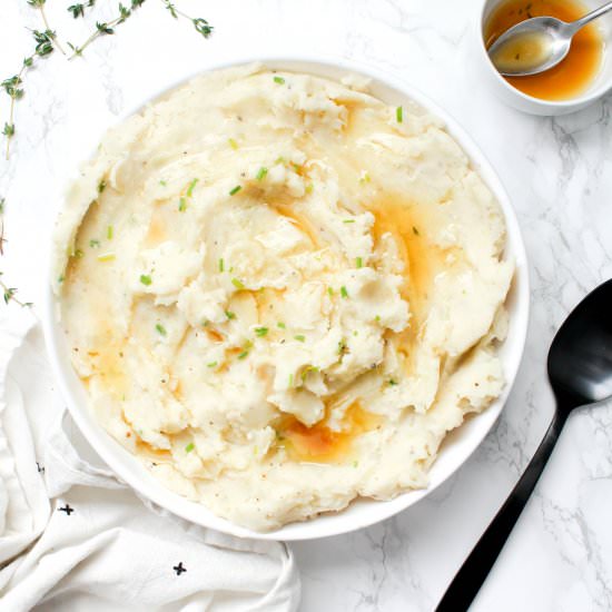 Vegan Brown Butter Mashed Potatoes