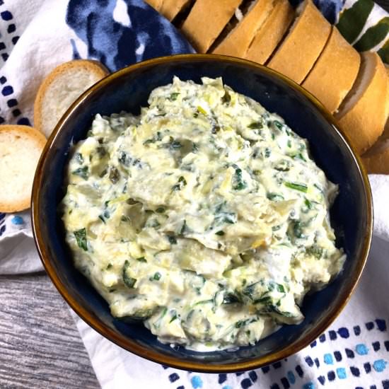 “Healthified” Spinach Artichoke Dip