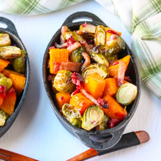 Roast Brussels Sprouts & Butternut