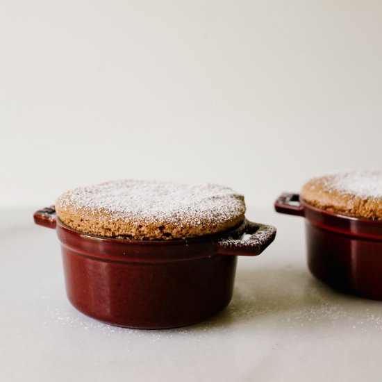 Mint Chocolate Souffles