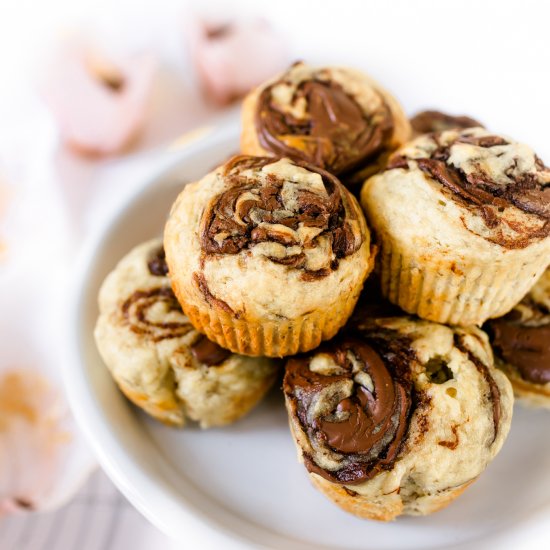 Banana Nutella Muffins