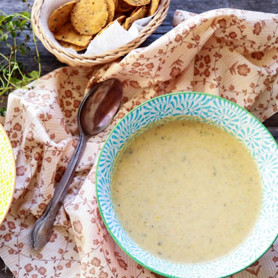 CREAM OF ROASTED CAULIFLOWER SOUP