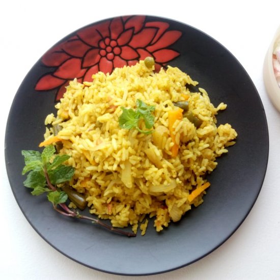 Pudina Rice| Mint Rice