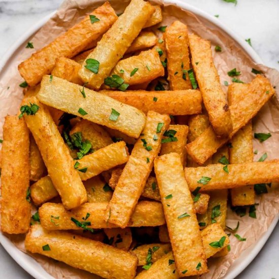 Golden Jicama Fries