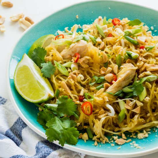 Spaghetti Squash Pad Thai