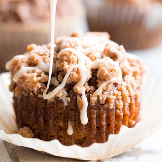 Paleo Pumpkin Streusel Muffins