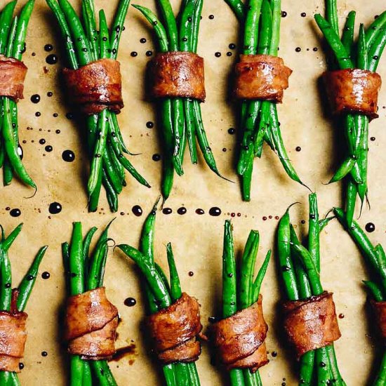 Bacon Wrapped Green Bean Bundles