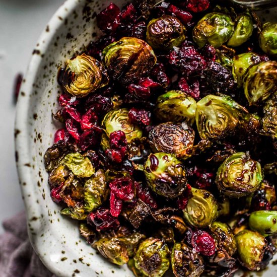 Balsamic Roasted Brussels Sprouts