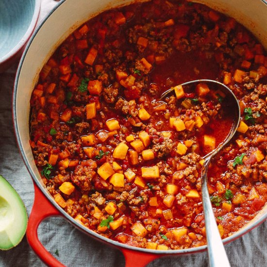 No Bean Butternut Squash Chili