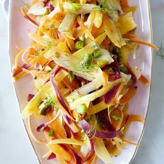 Shaved Carrot and Fennel Salad