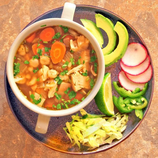 Green Chile Chicken Pozole