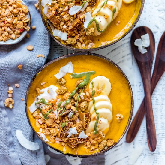 Pumpkin Pie Smoothie Bowl (vegan)