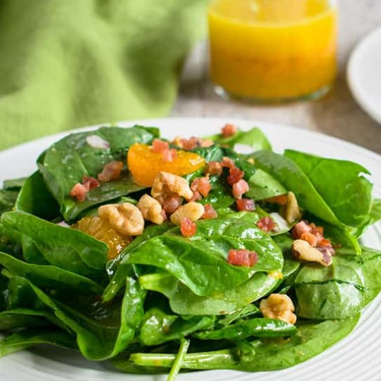 Spinach Salad with Mandarin Oranges