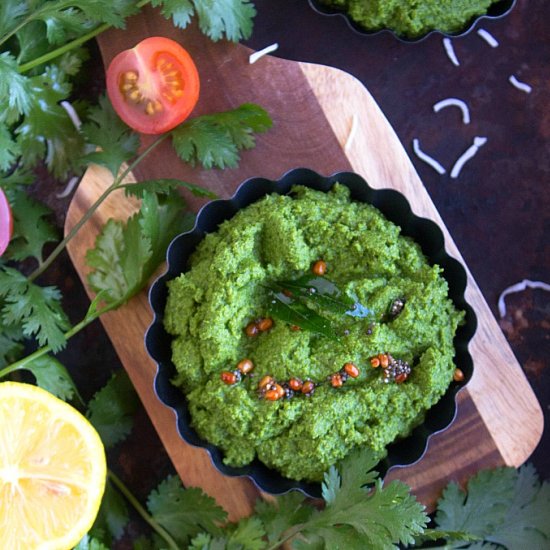 Coriander Coconut Chutney