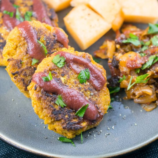 Curried Carrot Fritters