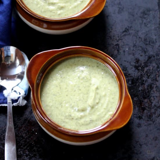 Potato and Kale Soup with Ginger