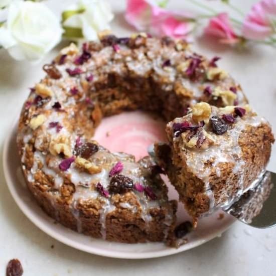 Carrot and Raisin Bundt Cake