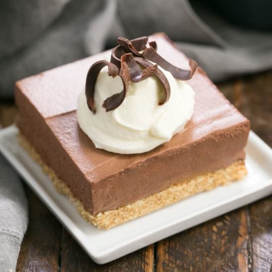 Easy Chocolate Mousse Bars