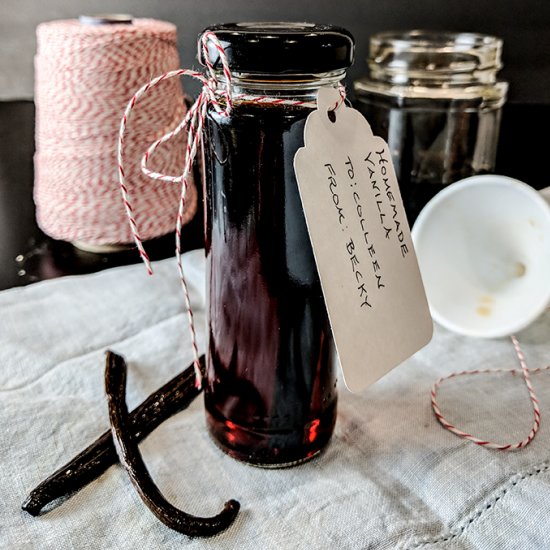 Homemade vanilla extract