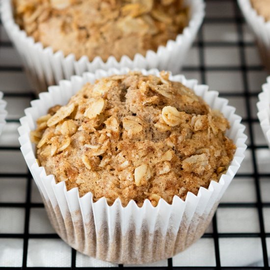 Vegan Cinnamon Breakfast Muffins