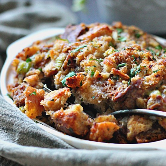 Traditional Bread Sausage Stuffing