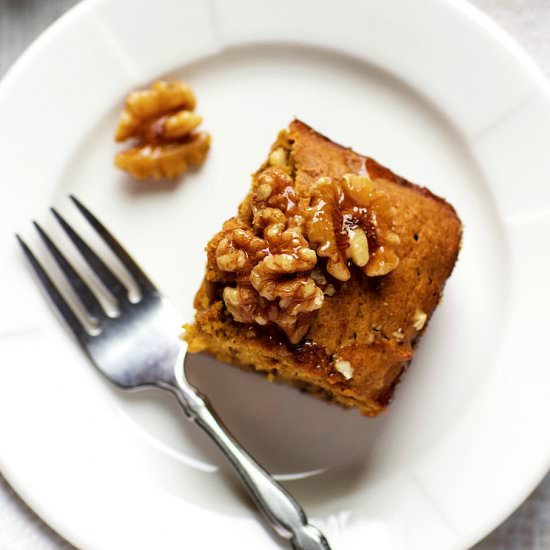 Pumpkin Walnut Snack Bread