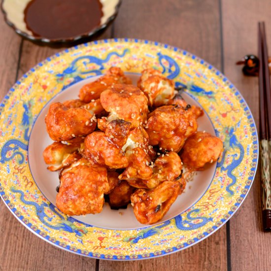 Korean Fried Cauliflower “Wings”