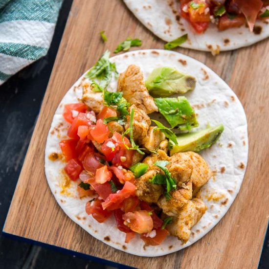 Cajun Chicken Street Tacos