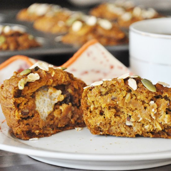 Pumpkin Oat Muffins