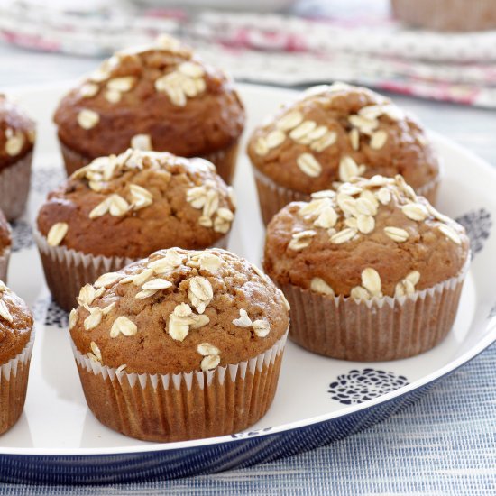 Whole Wheat Gingerbread Muffins