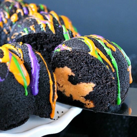 Halloween Chocolate Tunnel Cake