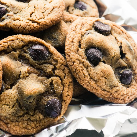 Chewy Ginger Chocolate Chip Cookies